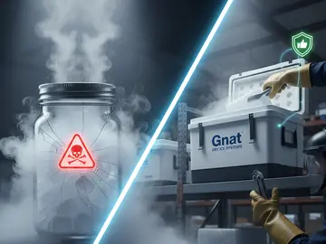 Зберігання сухого льоду: правила безпеки