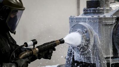 Кріогенне очищення сухим льодом