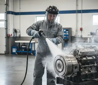 Миття сухим льодом #1