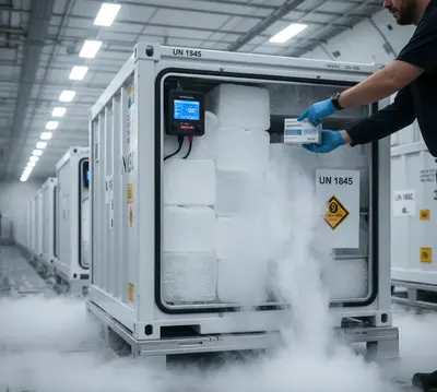 Сухий лід для транспортування