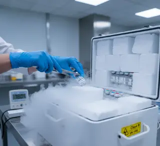 Сухий лід для транспортування вакцин #1