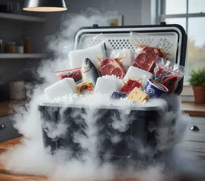 Сухий лід для зберігання продуктів