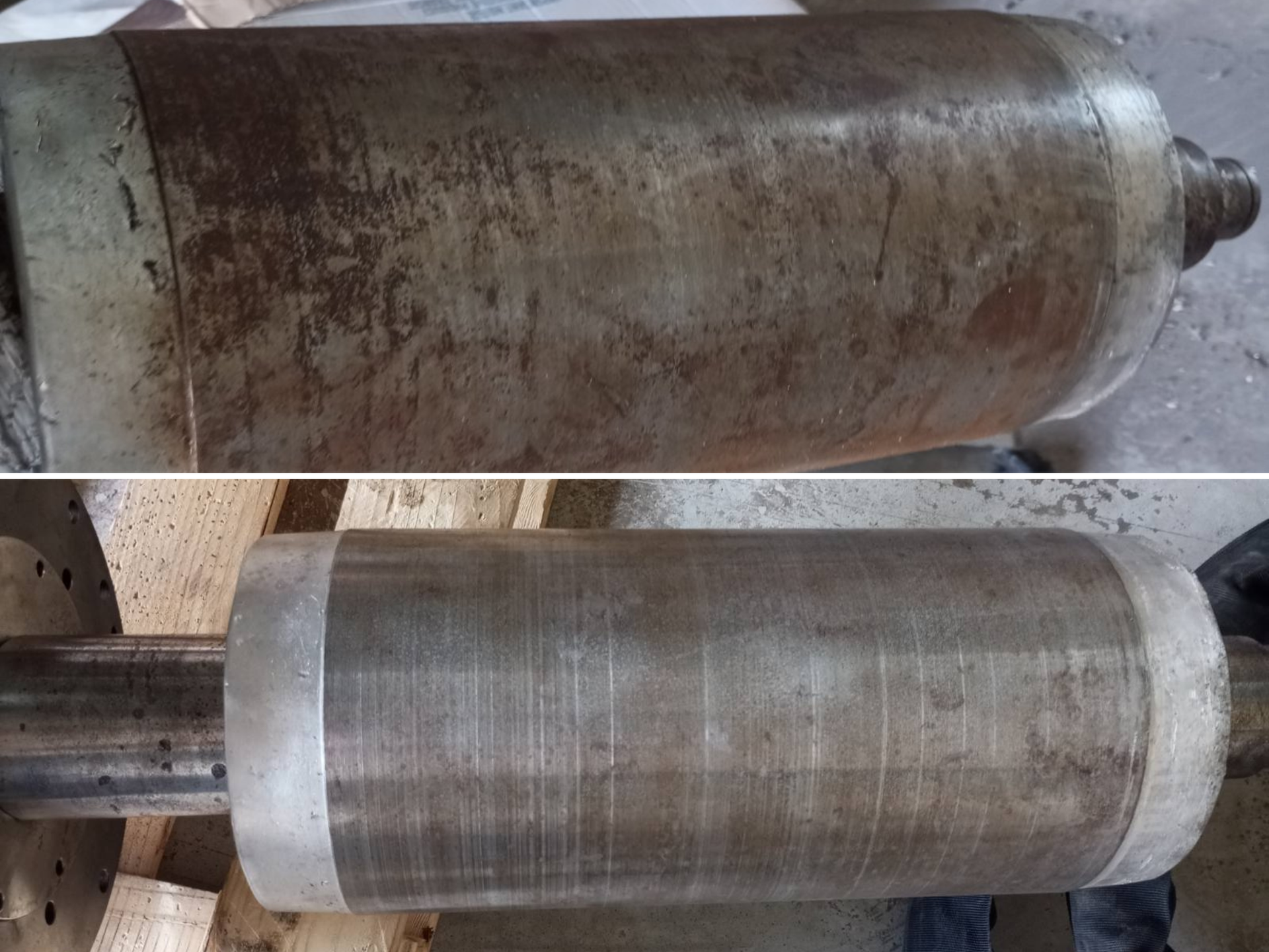 Очистка валів від іржі